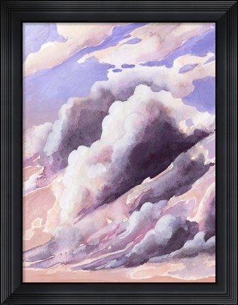 Framed Amethyst Cumulus I Print