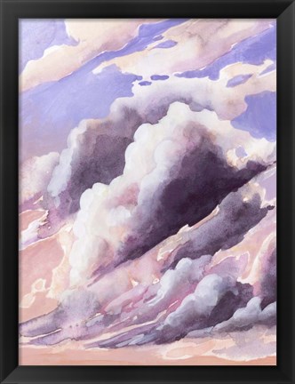 Framed Amethyst Cumulus I Print