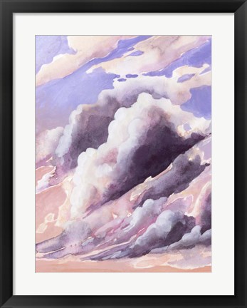 Framed Amethyst Cumulus I Print
