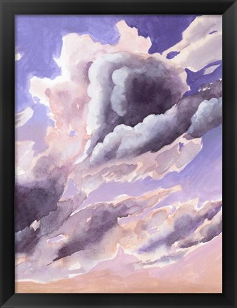 Framed Amethyst Cumulus II Print