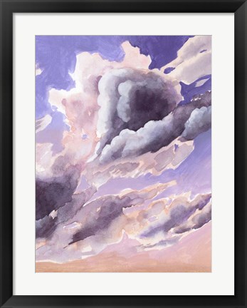 Framed Amethyst Cumulus II Print