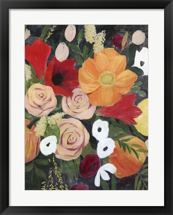 Framed November Bouquet II Print