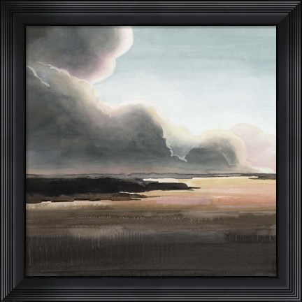 Framed Sunset Storm I Print