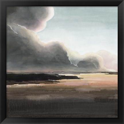 Framed Sunset Storm I Print