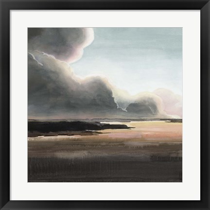 Framed Sunset Storm I Print