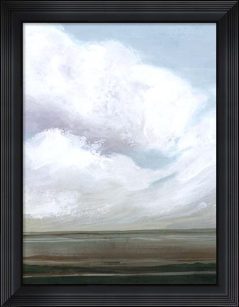 Framed Emerald Plains I Print