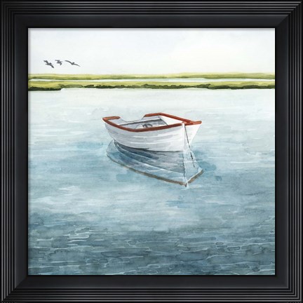Framed Anchored Bay II Print