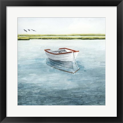 Framed Anchored Bay II Print