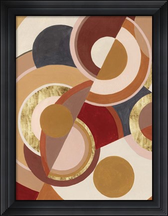Framed Tectonic Earth I Print