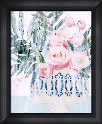 Framed Bleached Bouquet II Print