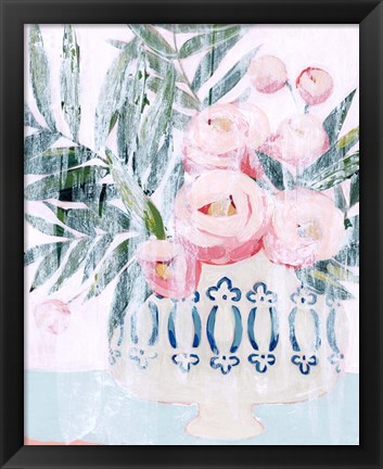 Framed Bleached Bouquet II Print