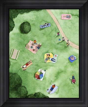 Framed Day in the Park I Print