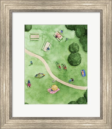 Framed Day in the Park II Print