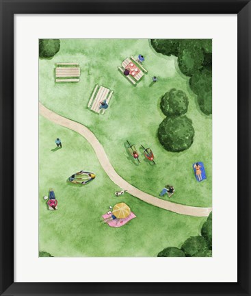 Framed Day in the Park II Print