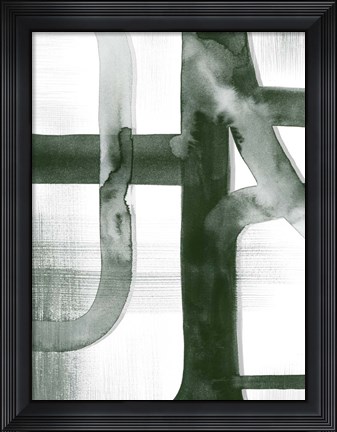 Framed Watercolor Highways I Print