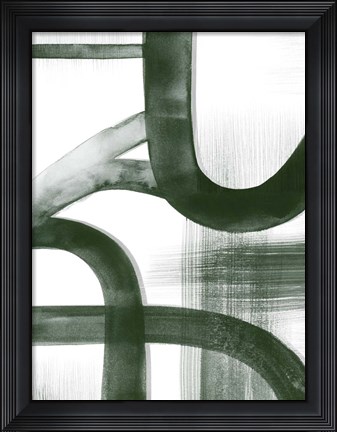 Framed Watercolor Highways II Print