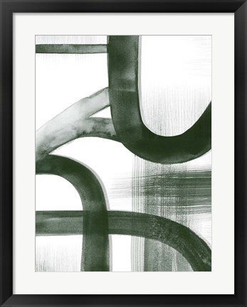 Framed Watercolor Highways II Print