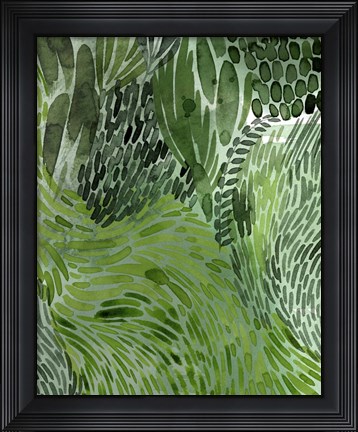 Framed Upright Greenery I Print