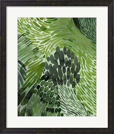 Framed Upright Greenery II Print