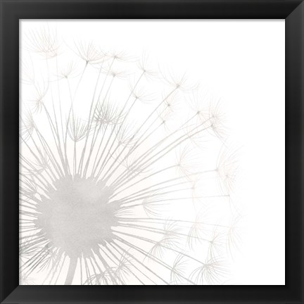 Framed Dandelion Whisper I Print