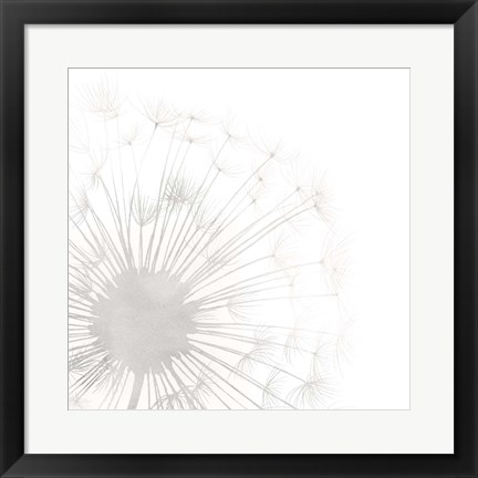 Framed Dandelion Whisper I Print