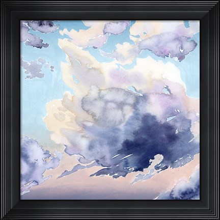 Framed Covered Clouds I Print