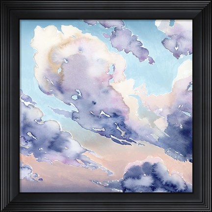 Framed Covered Clouds II Print