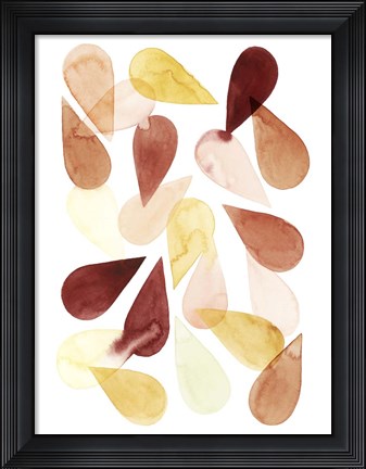 Framed Falling Petals I Print