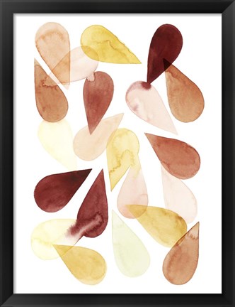 Framed Falling Petals I Print