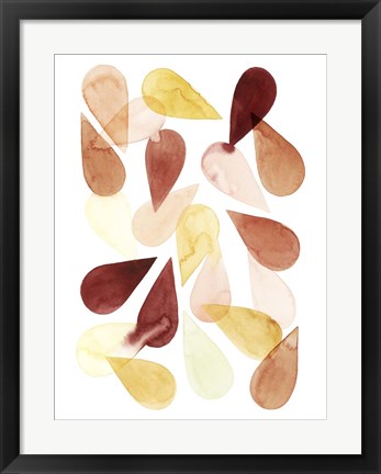 Framed Falling Petals I Print