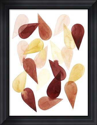Framed Falling Petals II Print