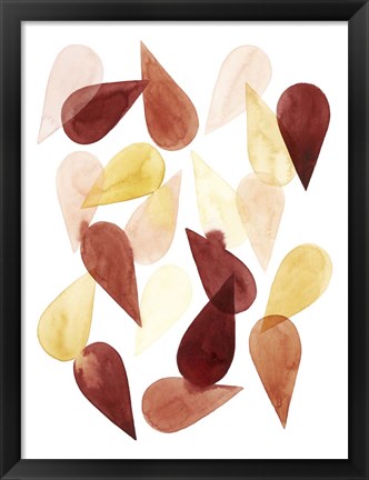 Framed Falling Petals II Print