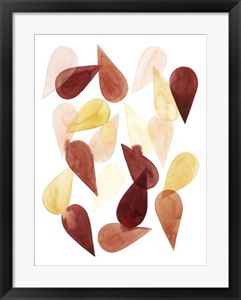 Framed Falling Petals II Print