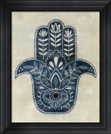 Framed Day Eye Hamsa II Print