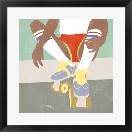 Framed Derby Dames I Print