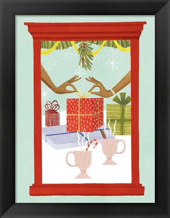 Framed Retro Jingle Ball II Print