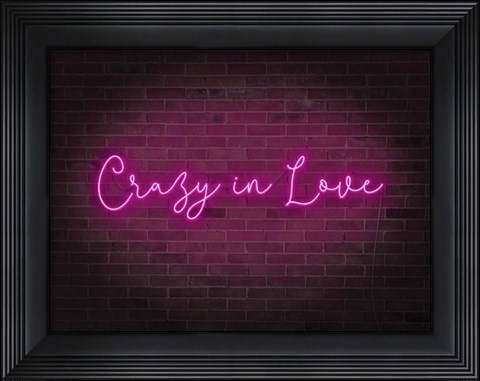 Framed Neon Love II Print