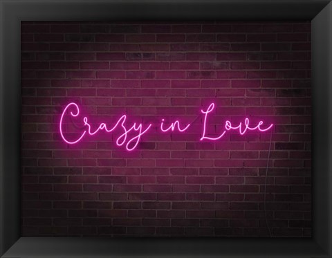 Framed Neon Love II Print