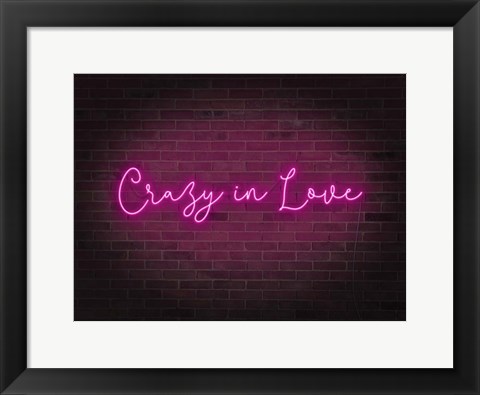 Framed Neon Love II Print