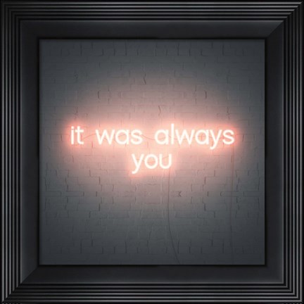 Framed Neon Love III Print