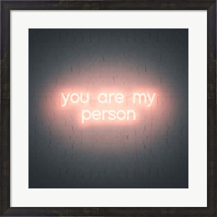 Framed Neon Love IV Print