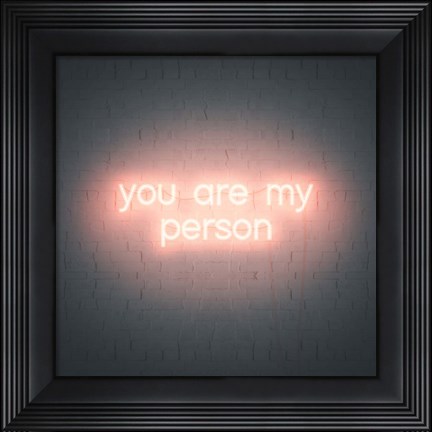 Framed Neon Love IV Print