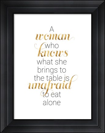 Framed Women Who Know I Print