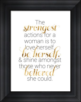 Framed Women Who Know II Print