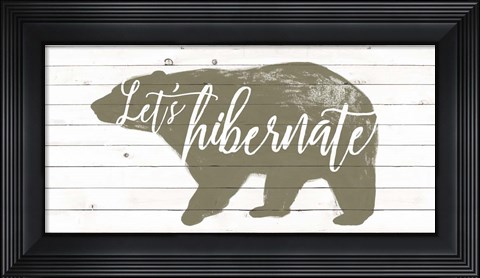 Framed Lodge Hibernation I Print