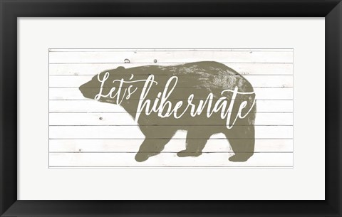 Framed Lodge Hibernation I Print