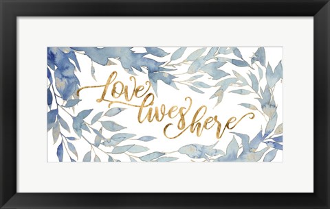 Framed Glam Love I Print