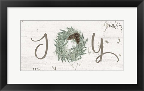 Framed Wreath Sentiments II Print