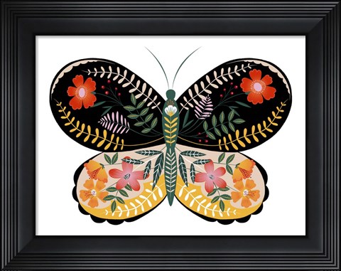 Framed Butterfly Petals I Print