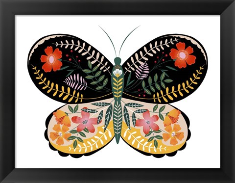 Framed Butterfly Petals I Print